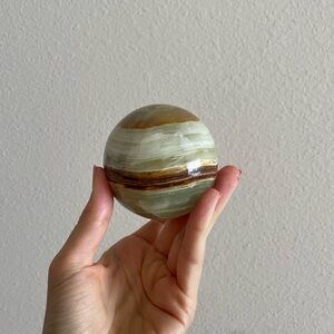 Amazing green onyx crystal sphere ✨